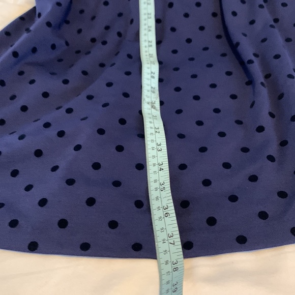4 for $70.00..Dress, Navy Blue with black polka dots, short sleeves, size XL. - Picture 4 of 7